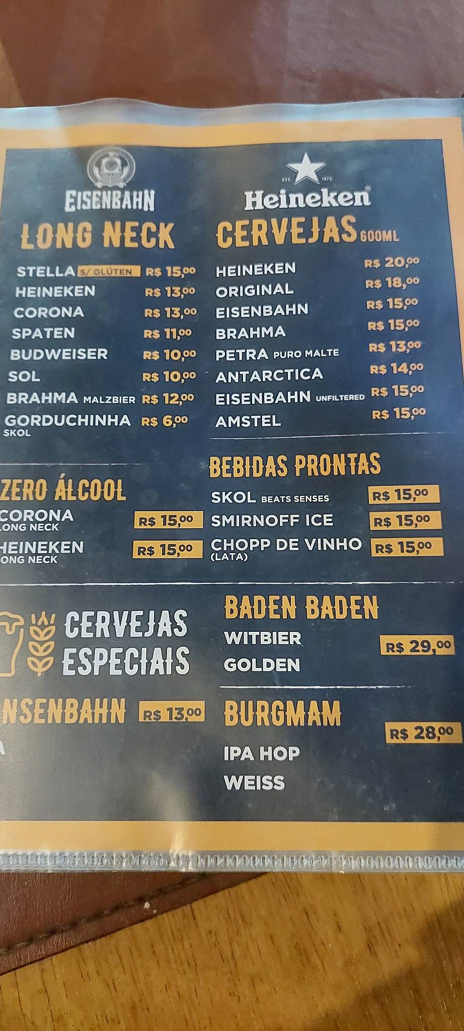 Espeto Posto cardápio