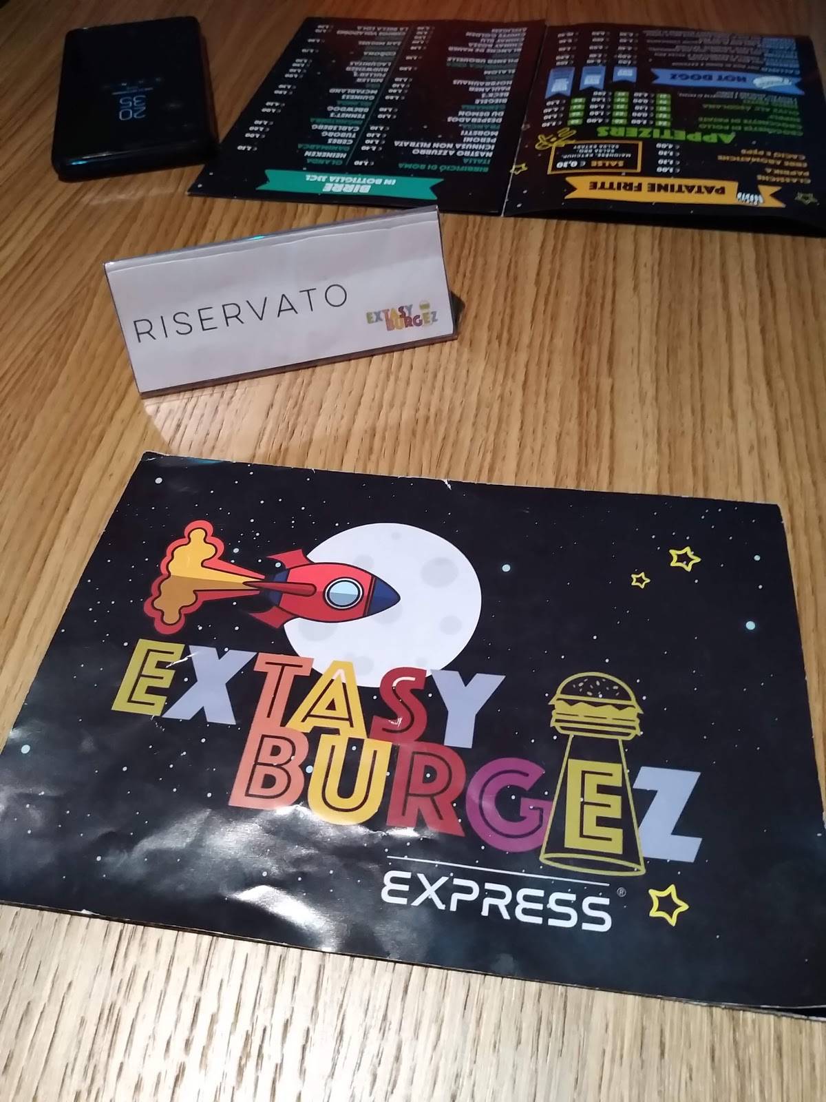 Menu di Extasy Burgez 