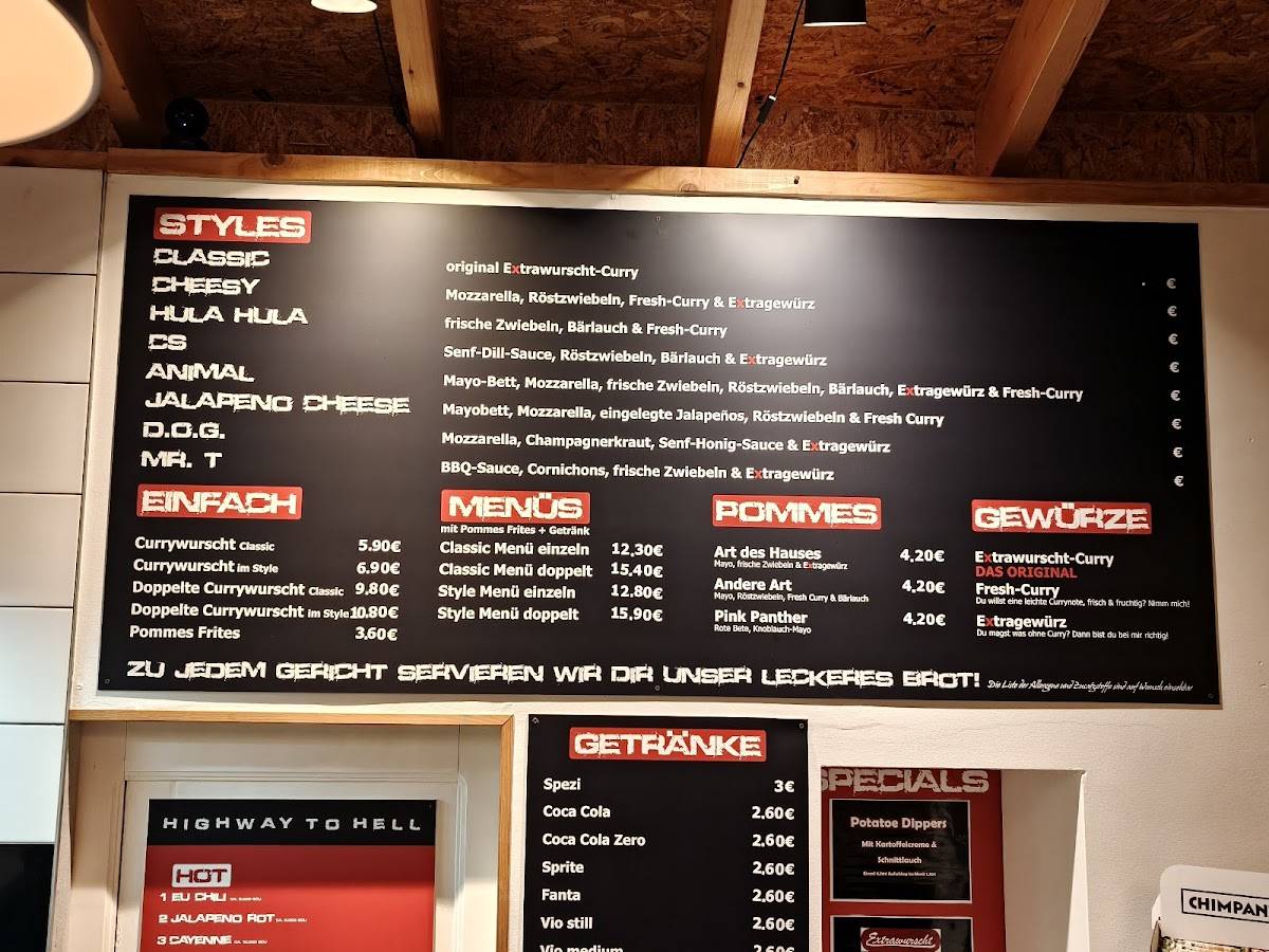 Menu de Extrawurscht Saeul