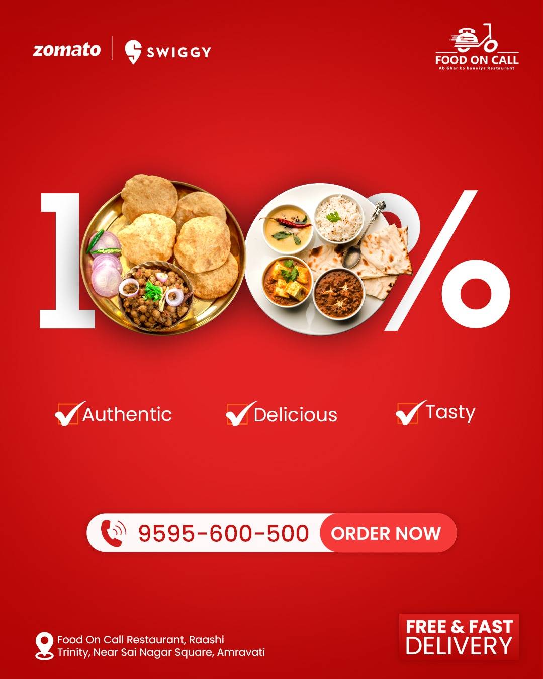 FOOD ON CALL Restaurant (Best Veg Restaurant) menu