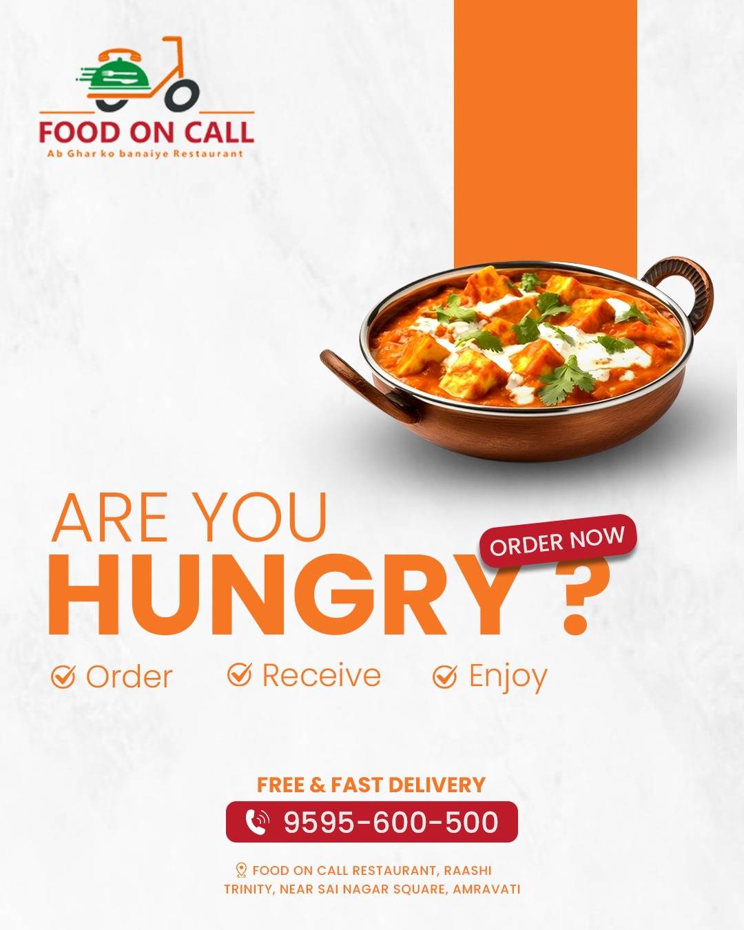 FOOD ON CALL Restaurant (Best Veg Restaurant) menu