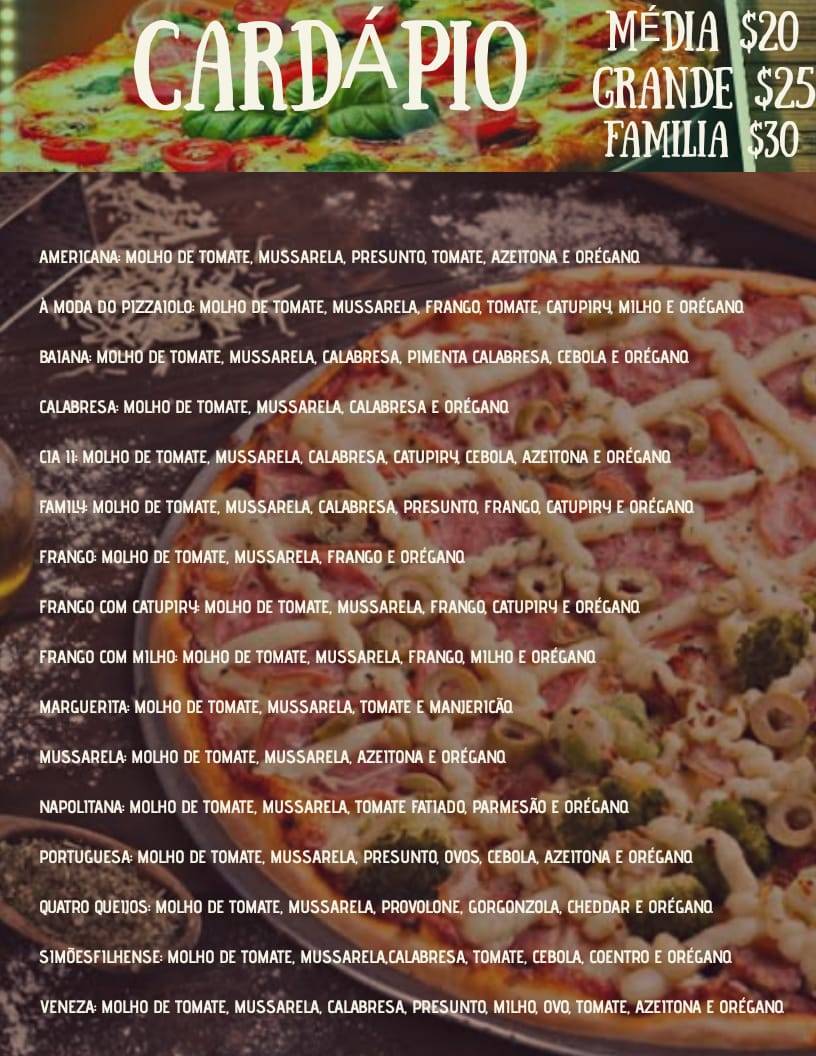 Family Pizza cardápio