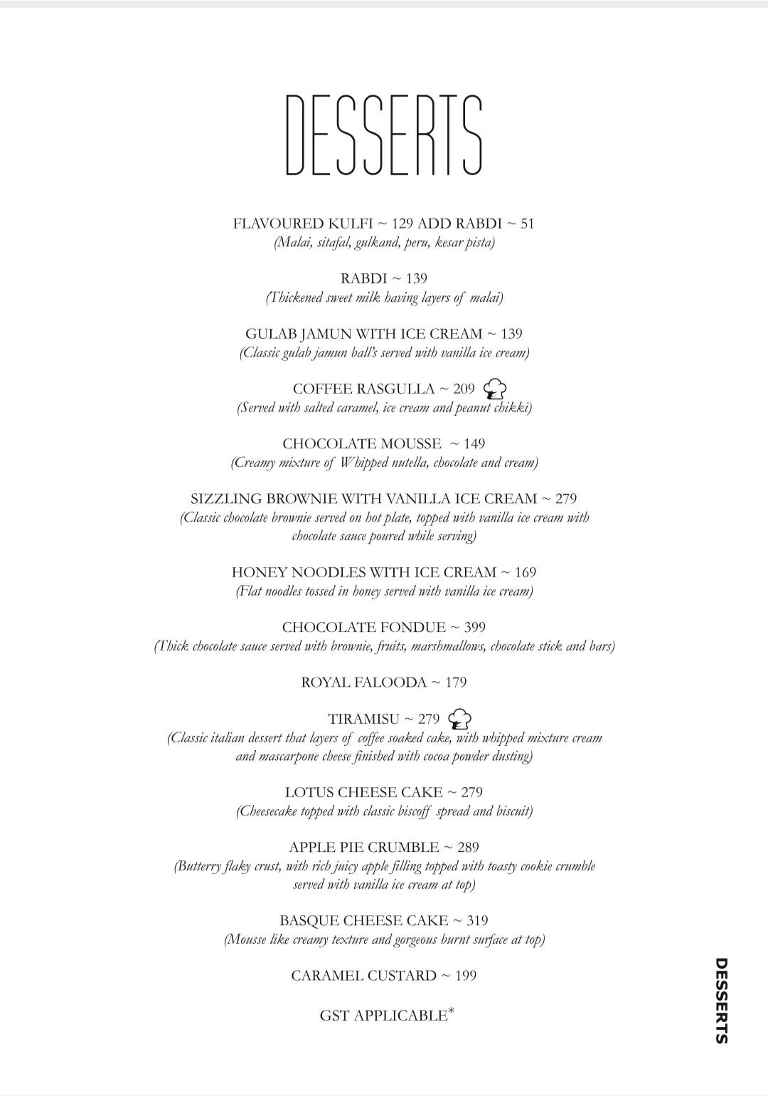 Family Tree - Dombivli menu
