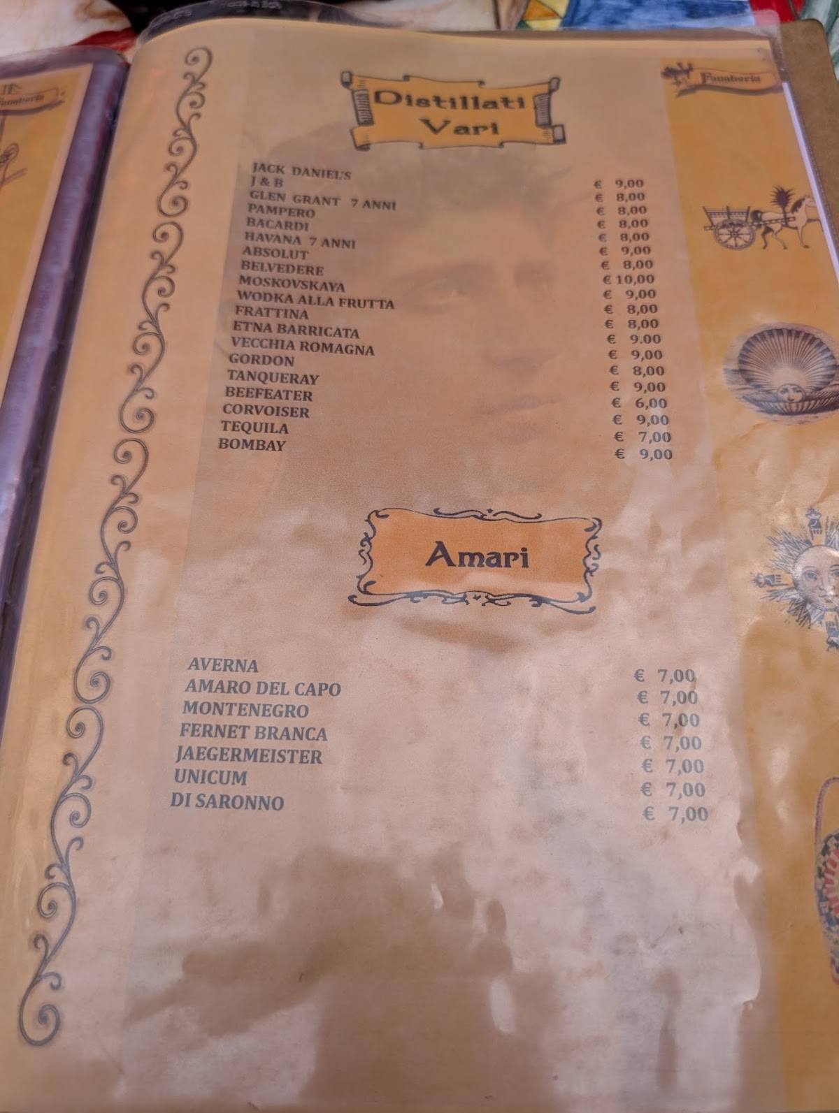 Menu di Fanaberia Cafe Gelateria Siciliana 