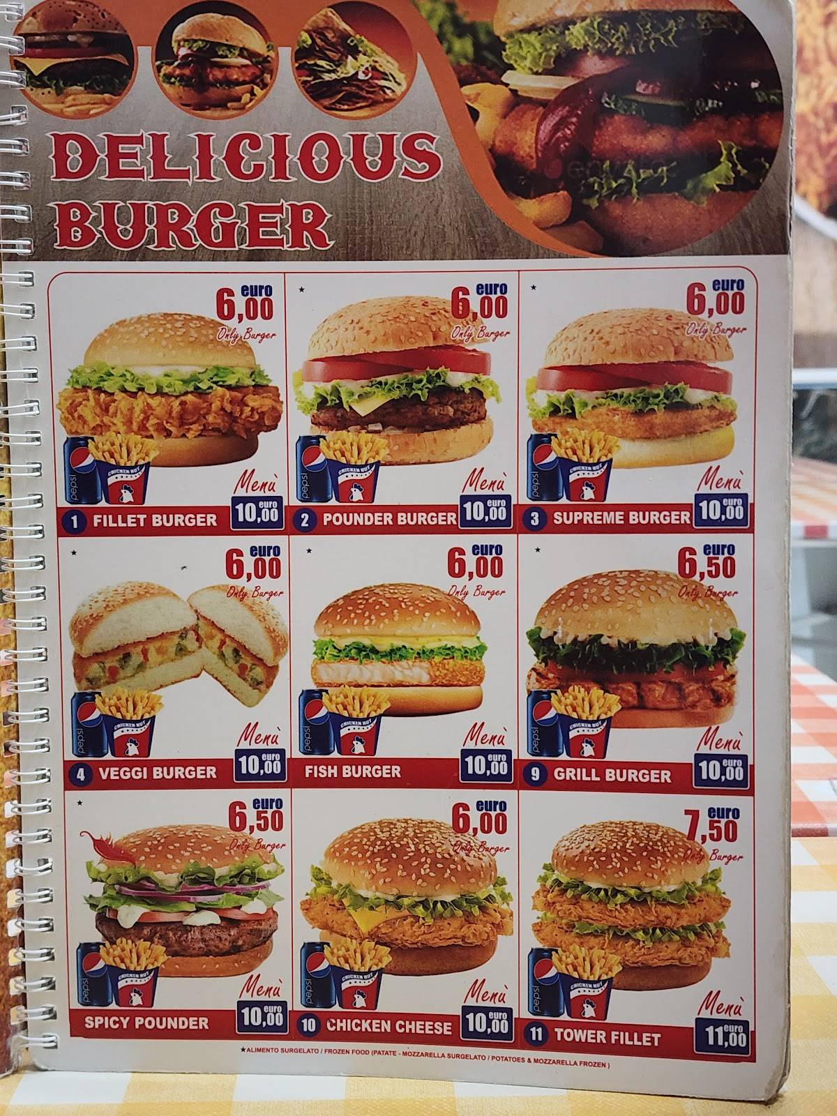 Menu di Chicken Hut 