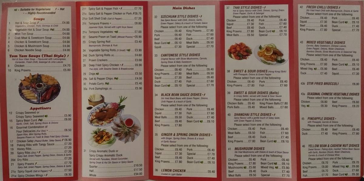 Menu at H20 fast food, West Wickham, 48 Glebe Way