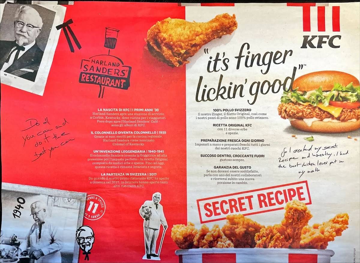 Menu di KFC 