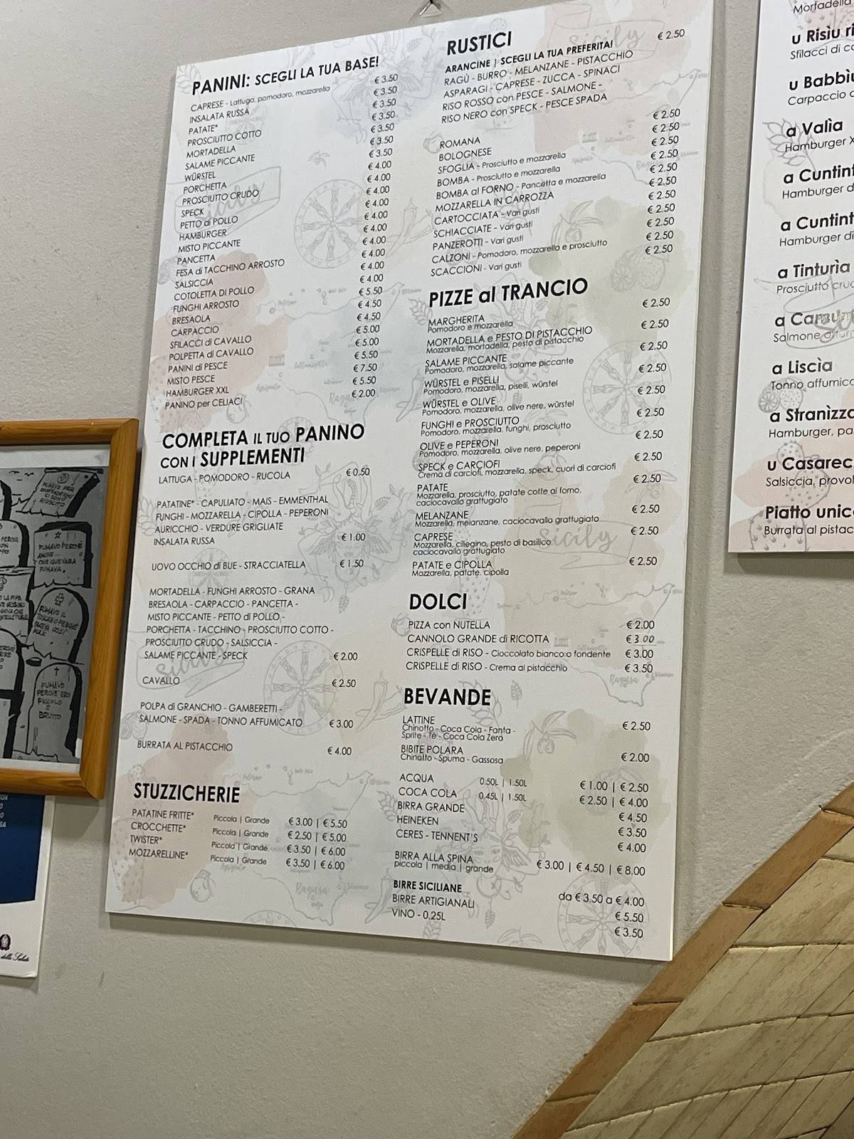 Menu di La Grotta Ragusa 