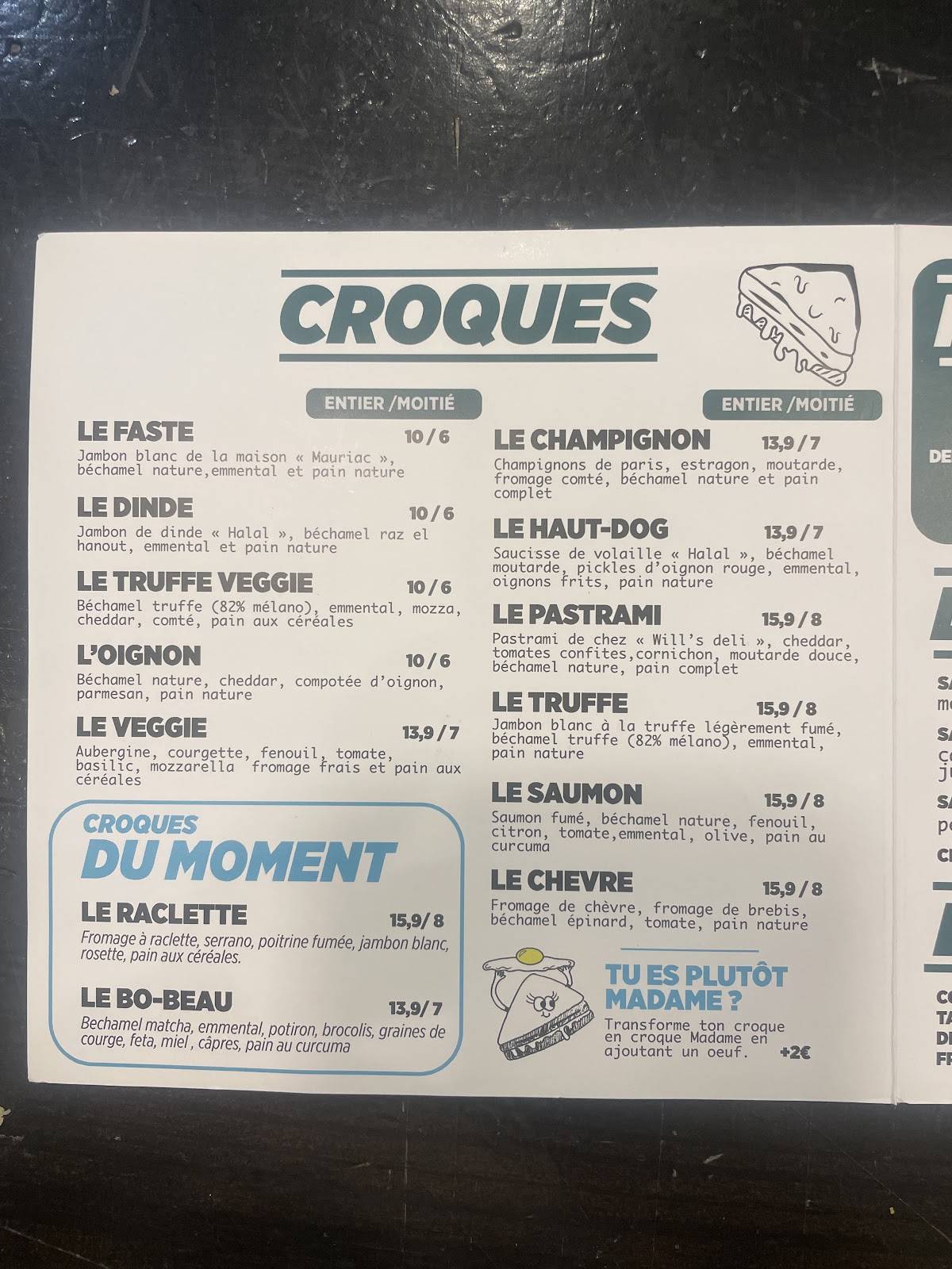 Menu de Faste