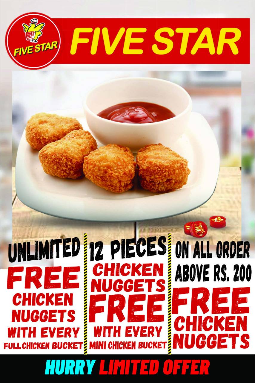 Five Star Chicken menu