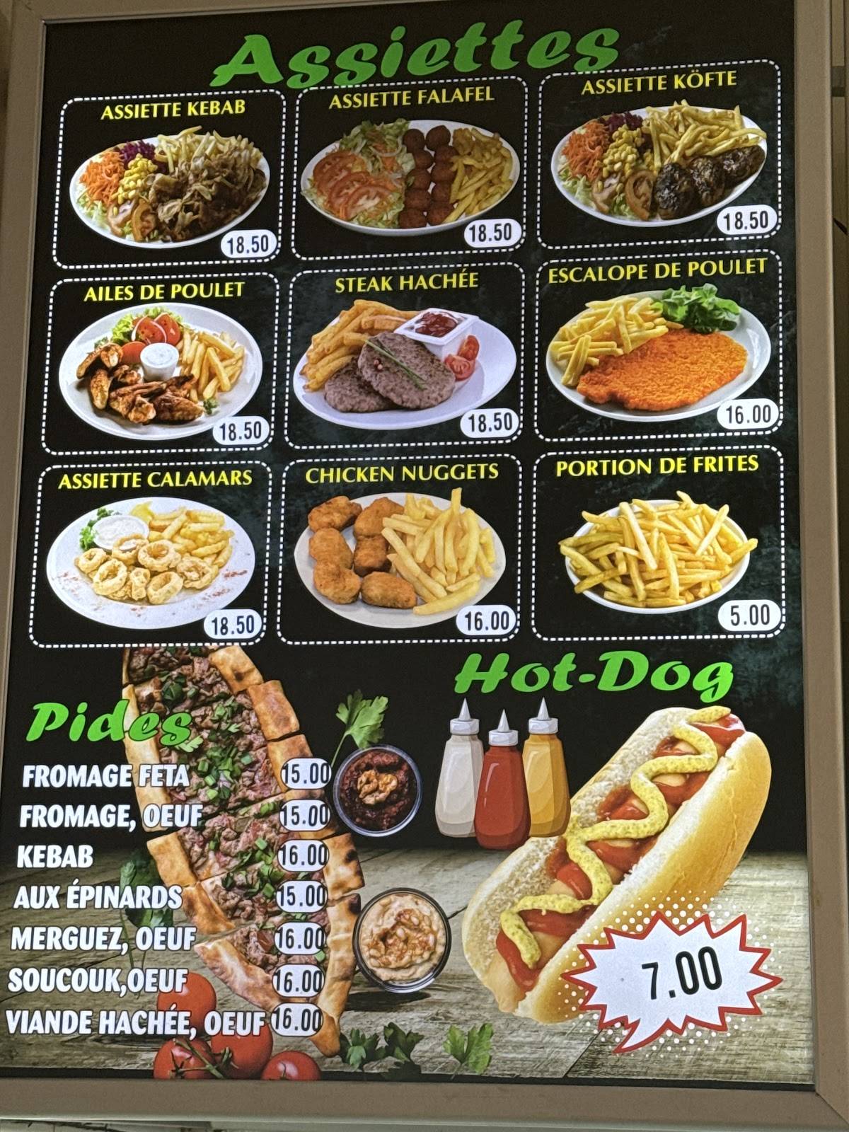 Menu di Flash Pizzas 