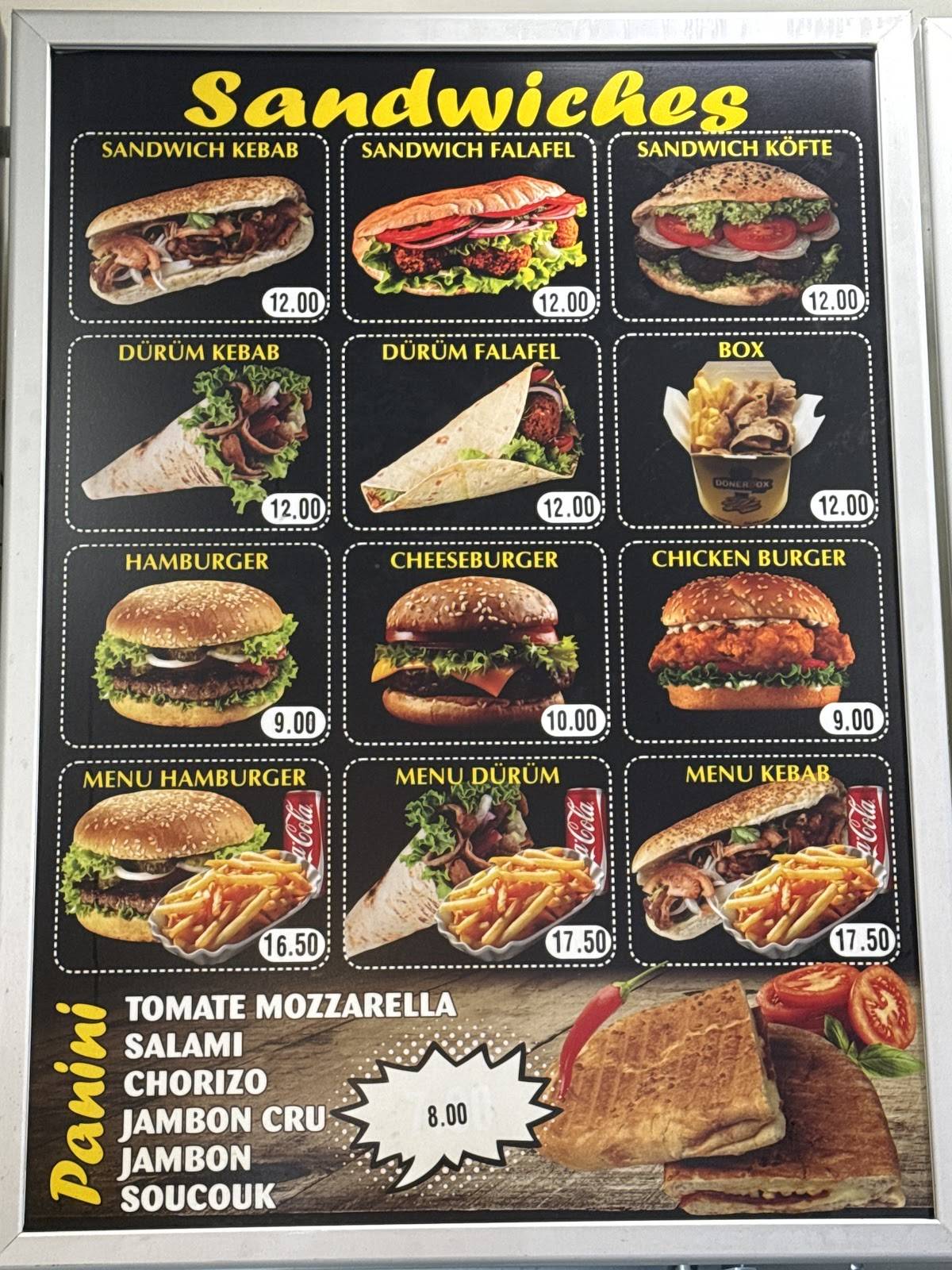 Menu di Flash Pizzas 