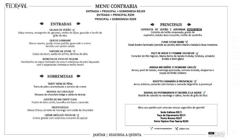 Flor de Sal Bistrô cardápio