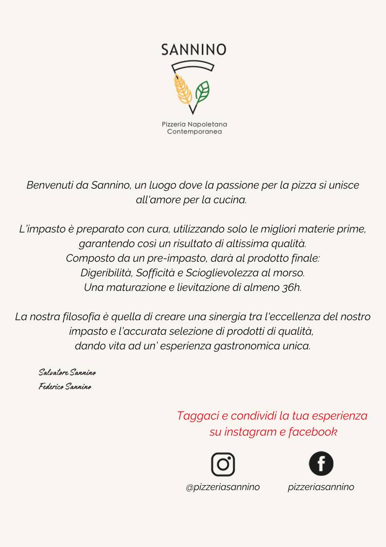 Menu di Pizzeria Insieme - Gourmet anche Gluten Free 