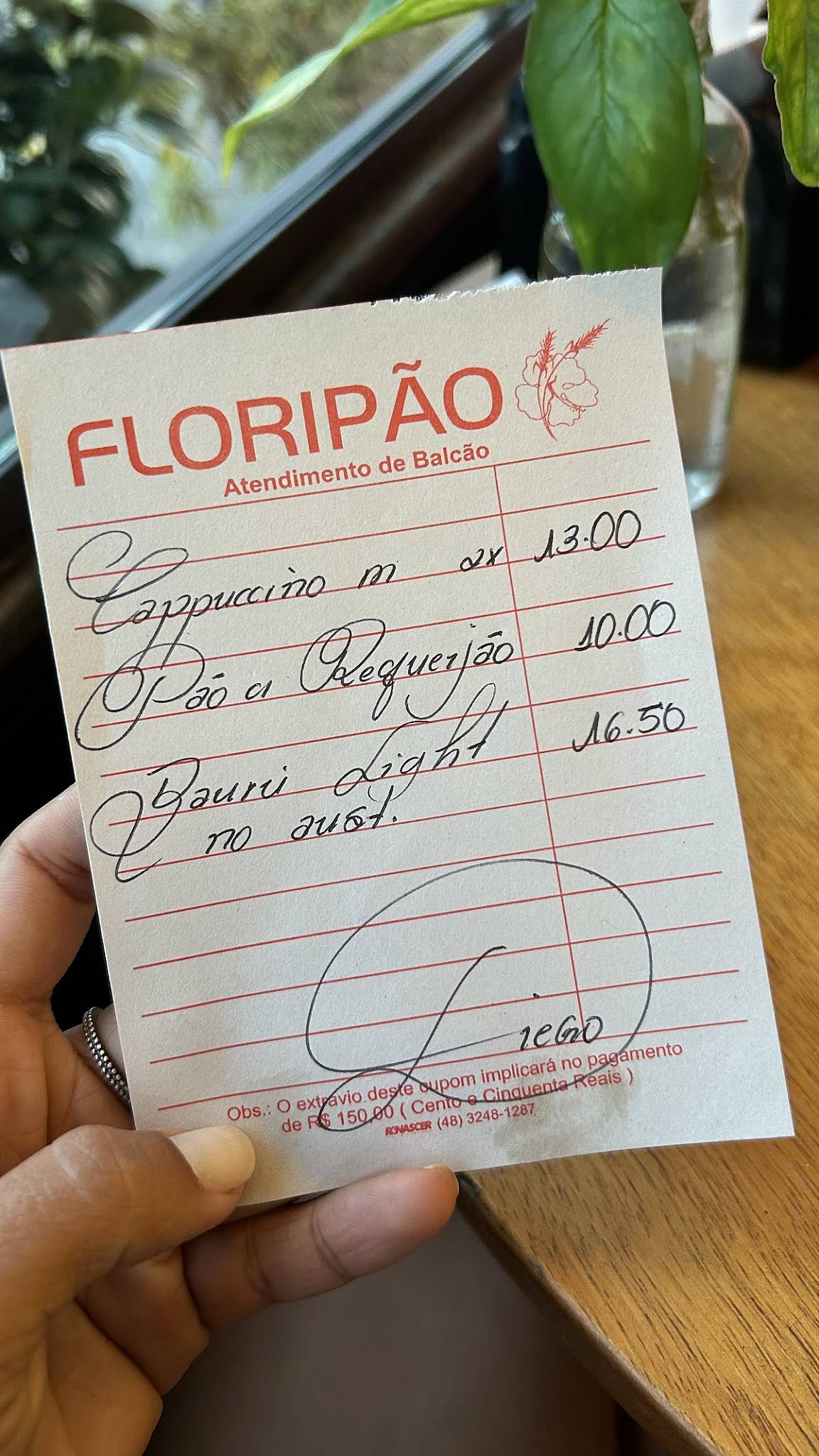 Floripão (Lagoa) cardápio