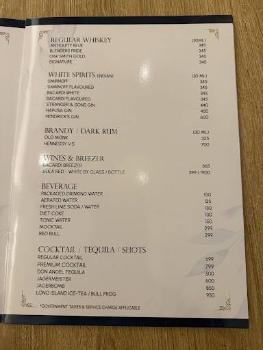 Flute 24 Hrs menu
