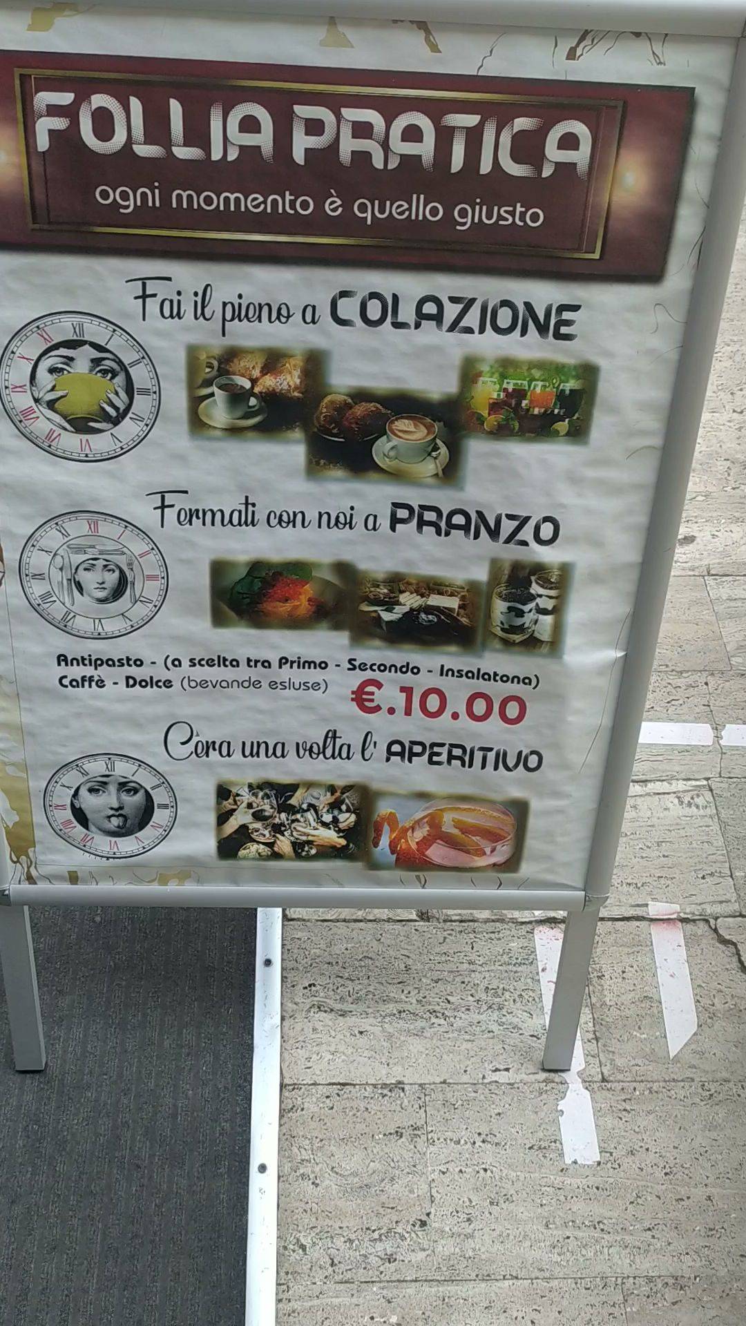Menu di Follia Pratica 