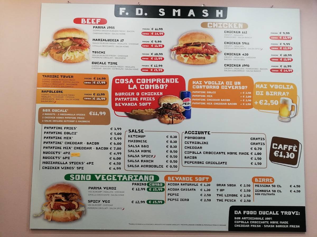 Menu di Food Ducale 