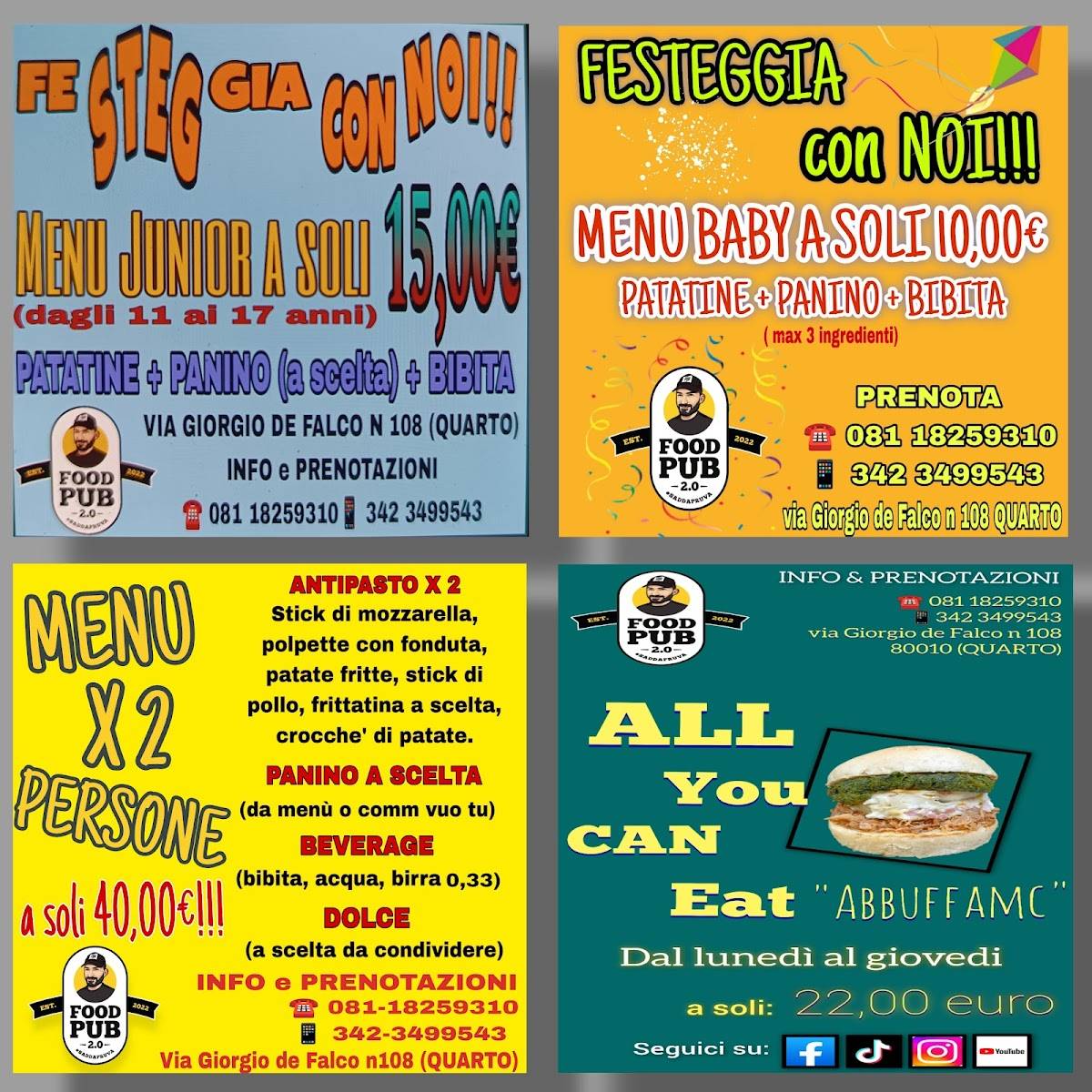 Menu di Foodpub2.0 