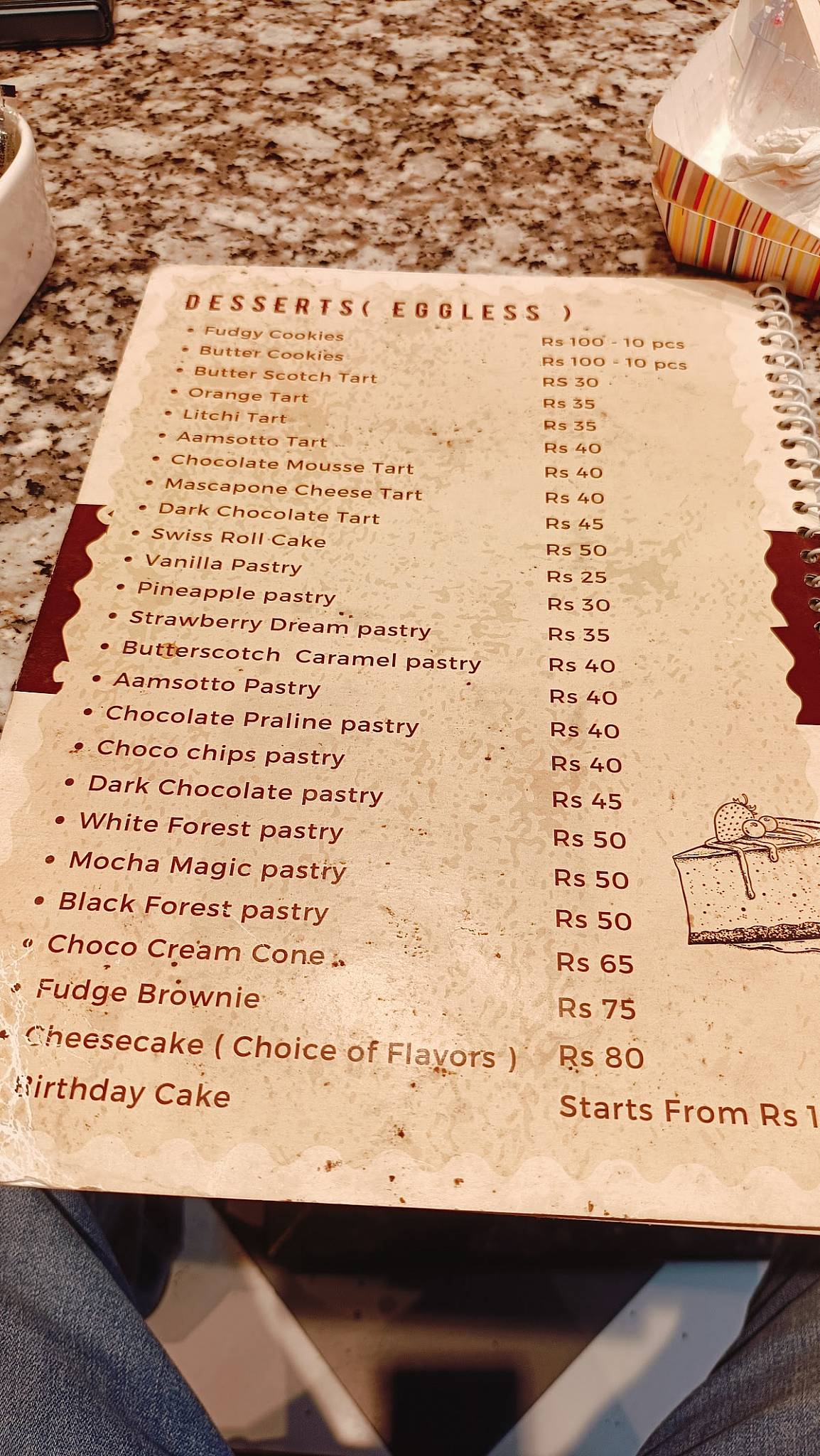 Forkfull Xpress menu