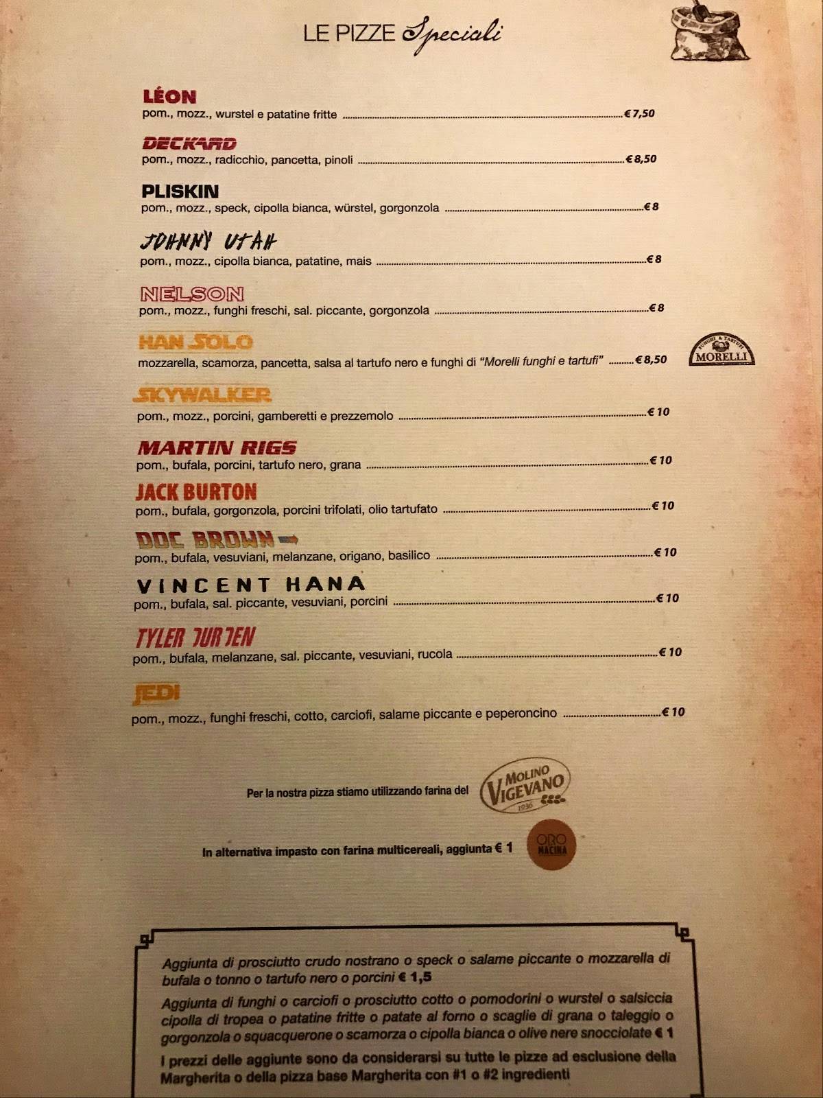 Menu di Ristorante Il Fienile 