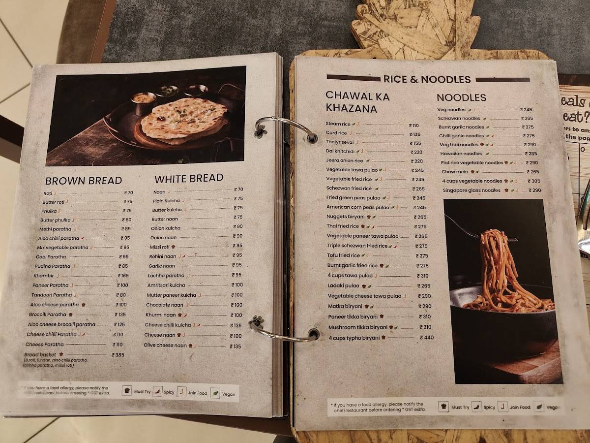 Four Cups(veg restaurant) menu