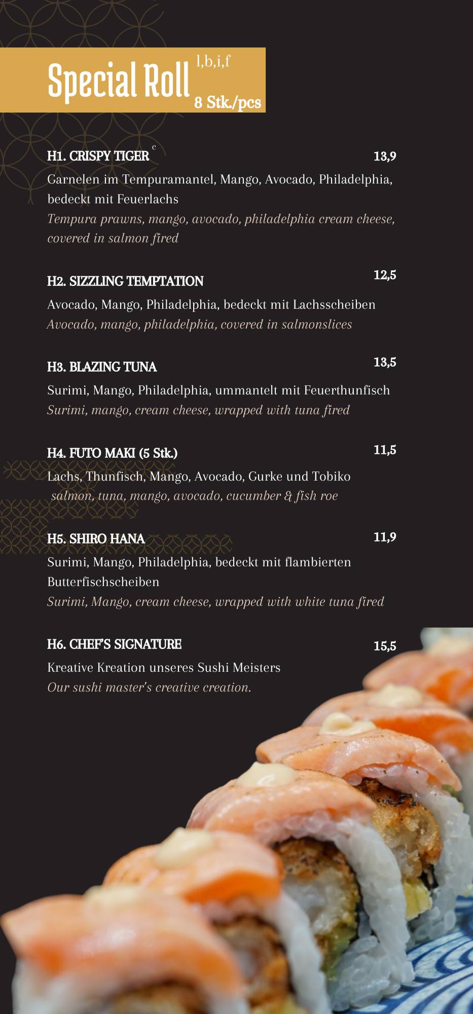 Menu de Chido Restaurant