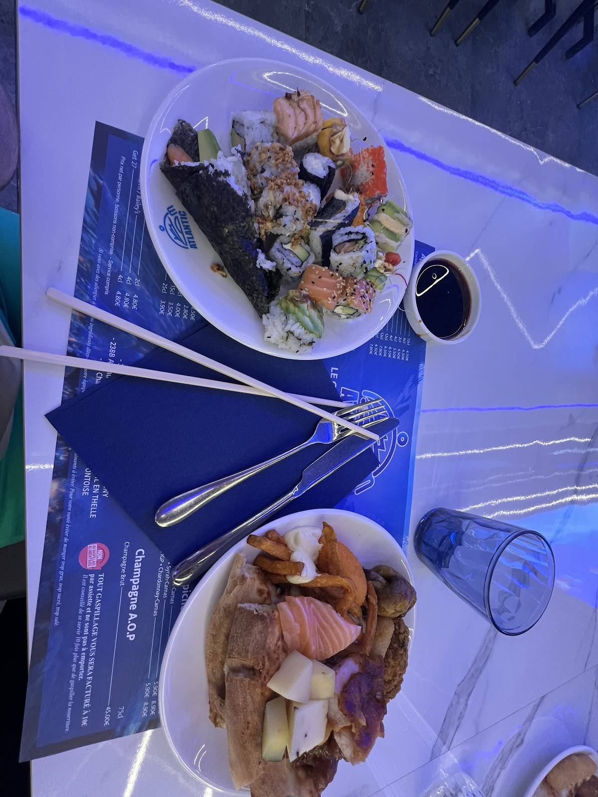Menu de Atlantic