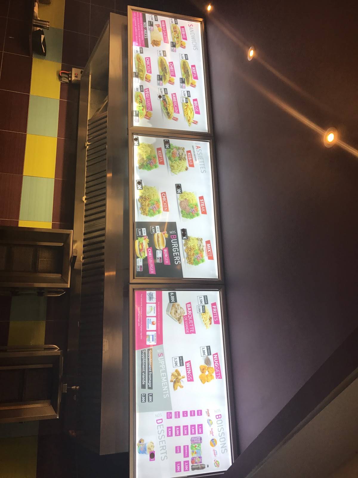 Menu de Friends Kebab