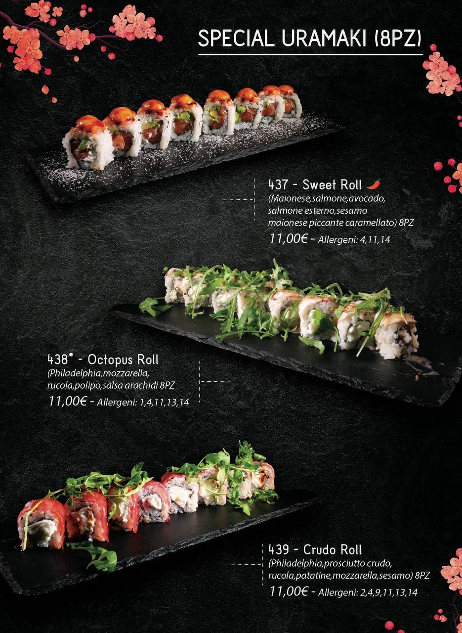 Menu di Ristorante Giapponese Fujisan 