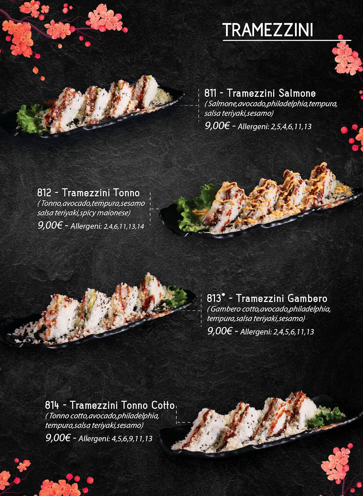 Menu di Ristorante Giapponese Fujisan 