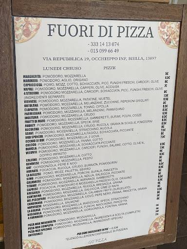 Menu di Giò Pizza 