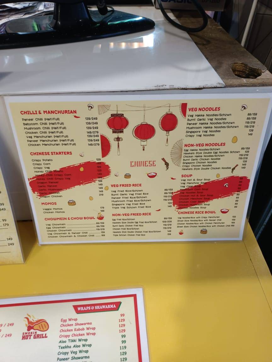 GRILL INN NIHARIKA menu