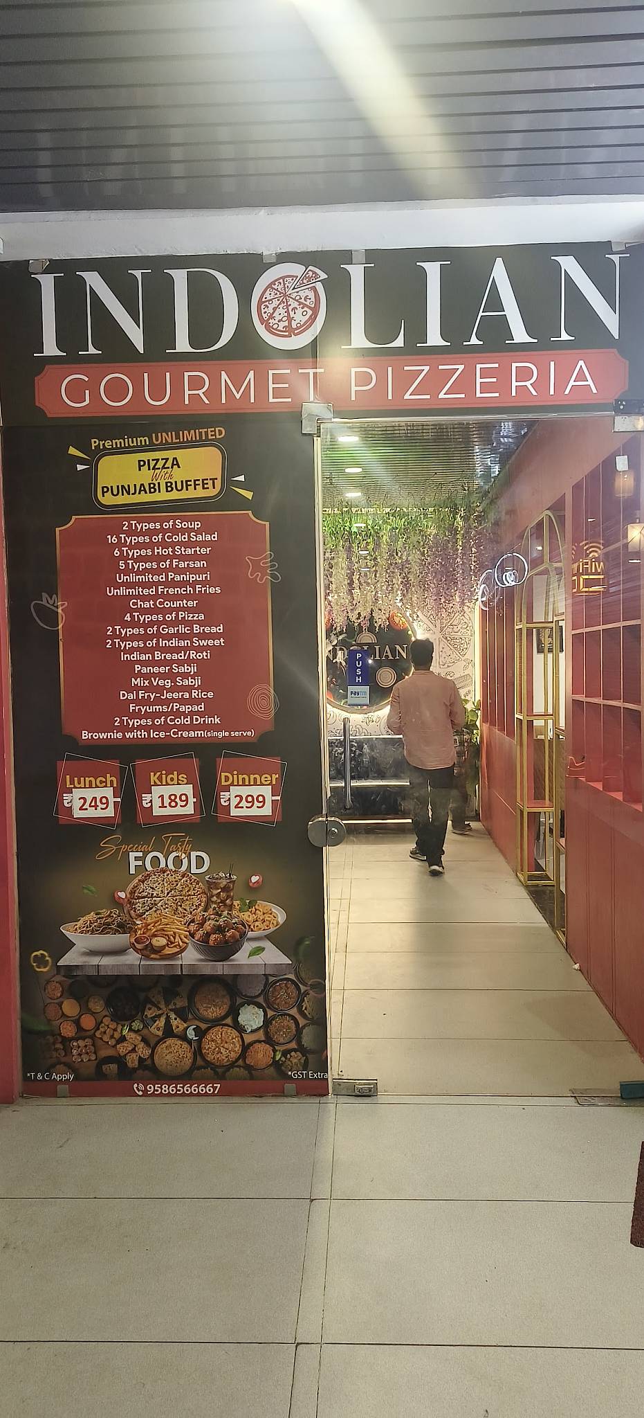 Indolian Gourmet Pizzeria - Kudasan menu