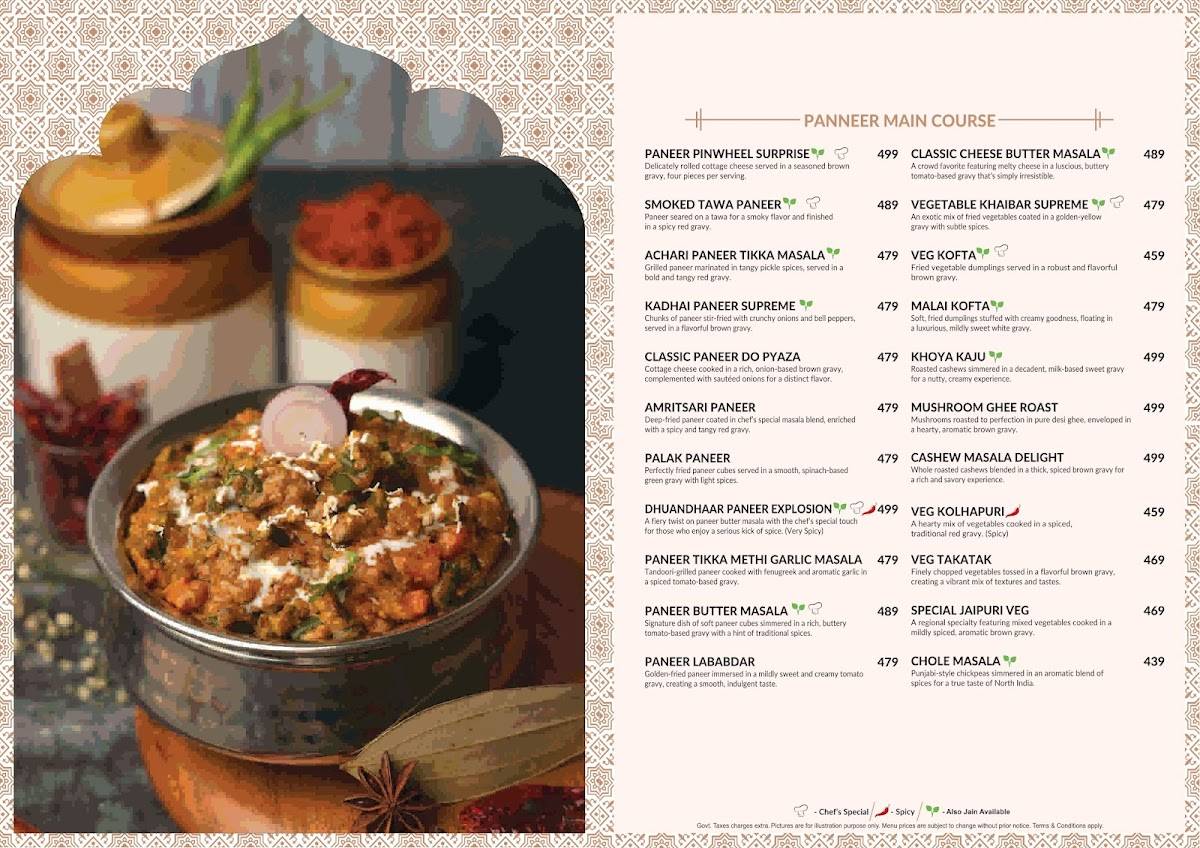 Kake Di Hatti - Gandhinagar menu