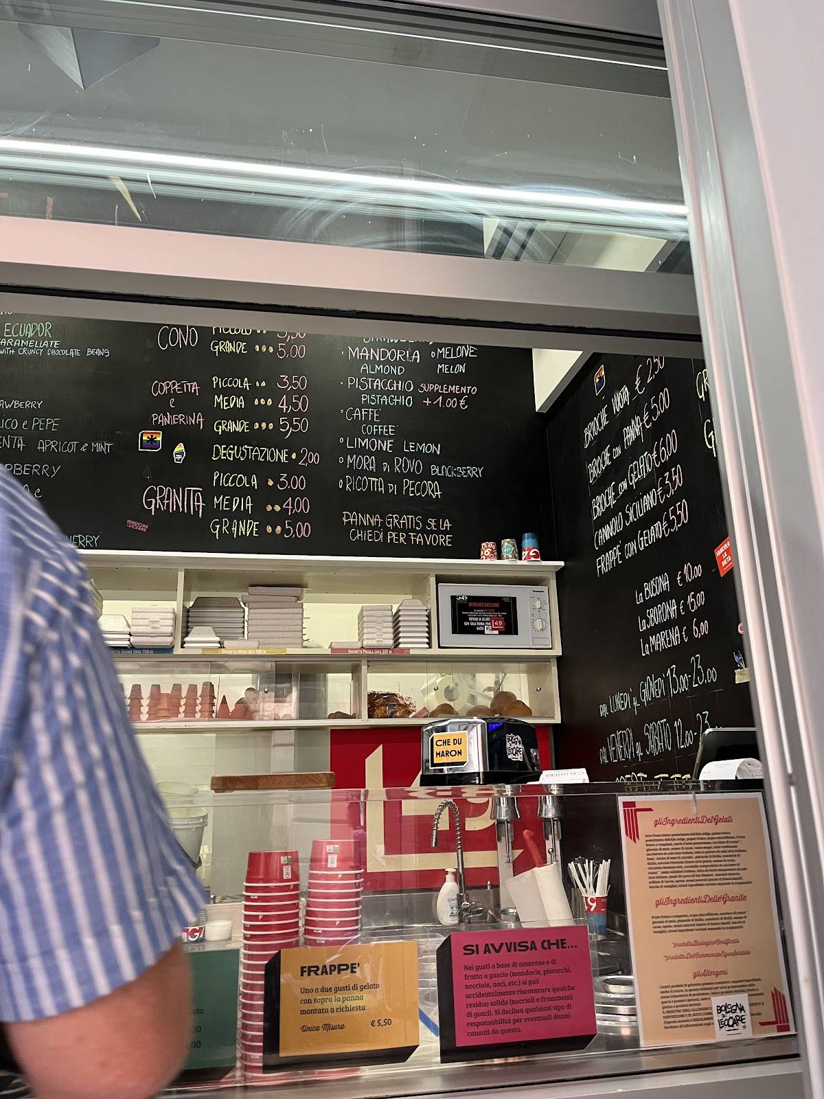 Menu di Gelateria Galliera 49 