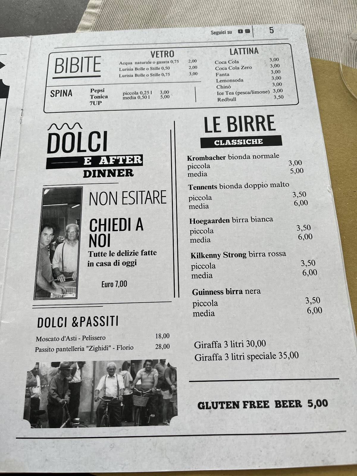 Menu di Gianet's Pub 