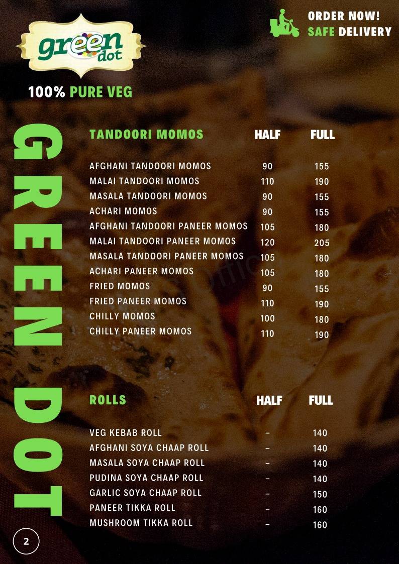 Green Dot menu