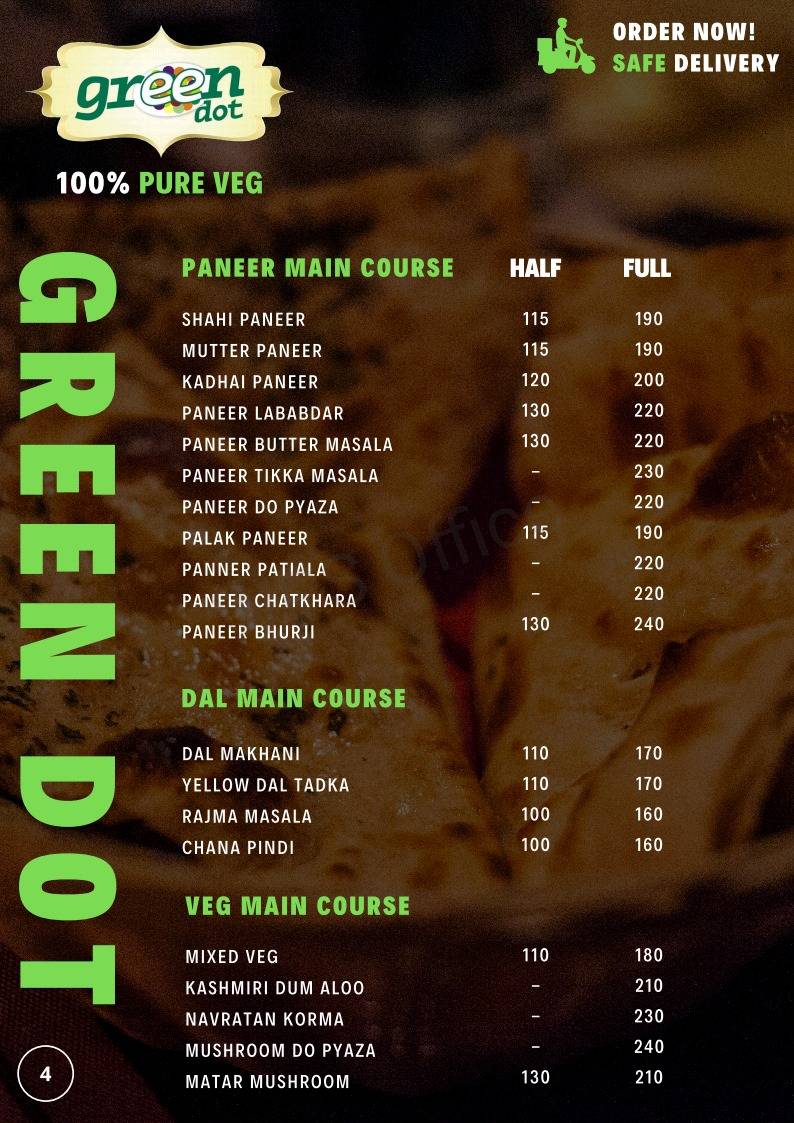 Green Dot menu