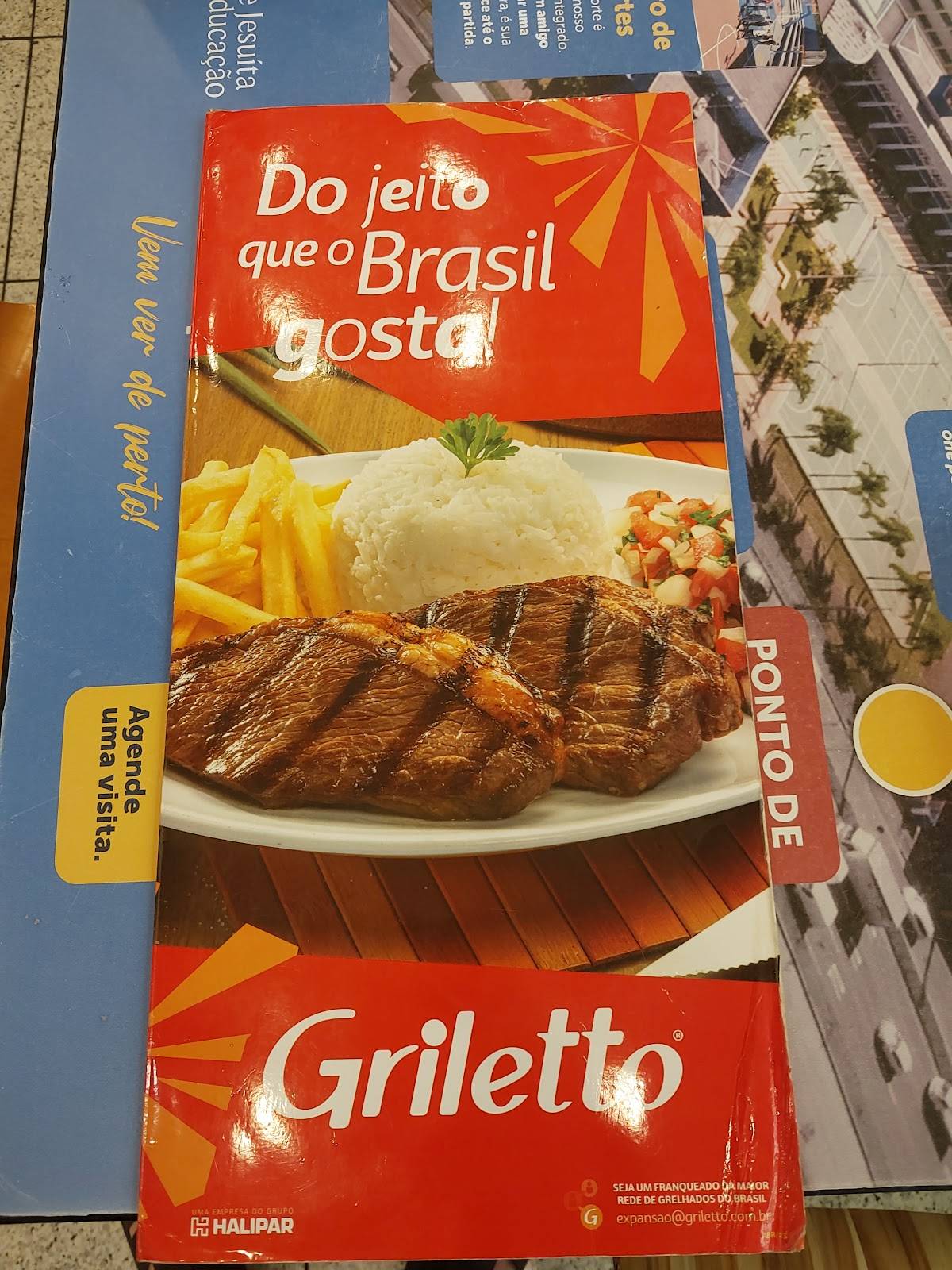 Griletto Shopping Curitiba cardápio