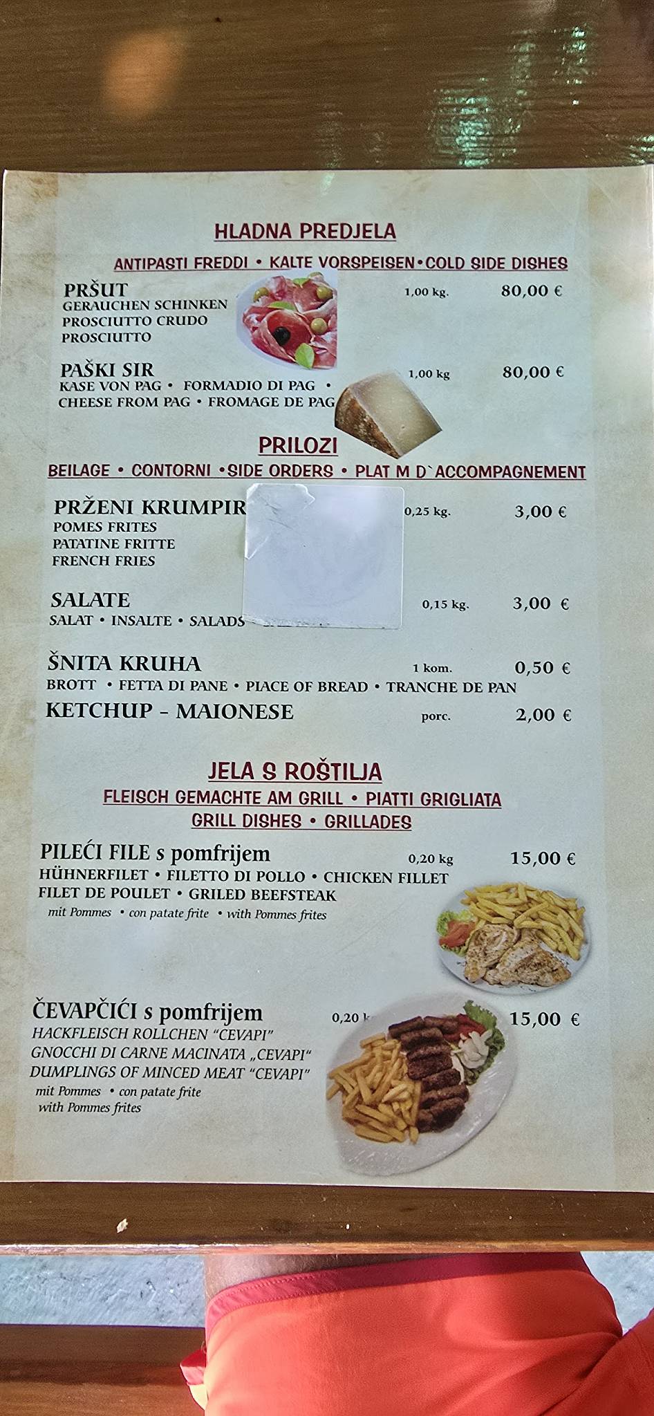 Menu di Grill Pisak 