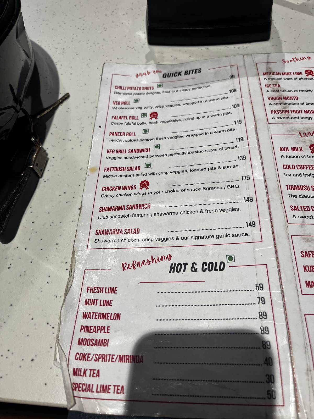 Grillem menu
