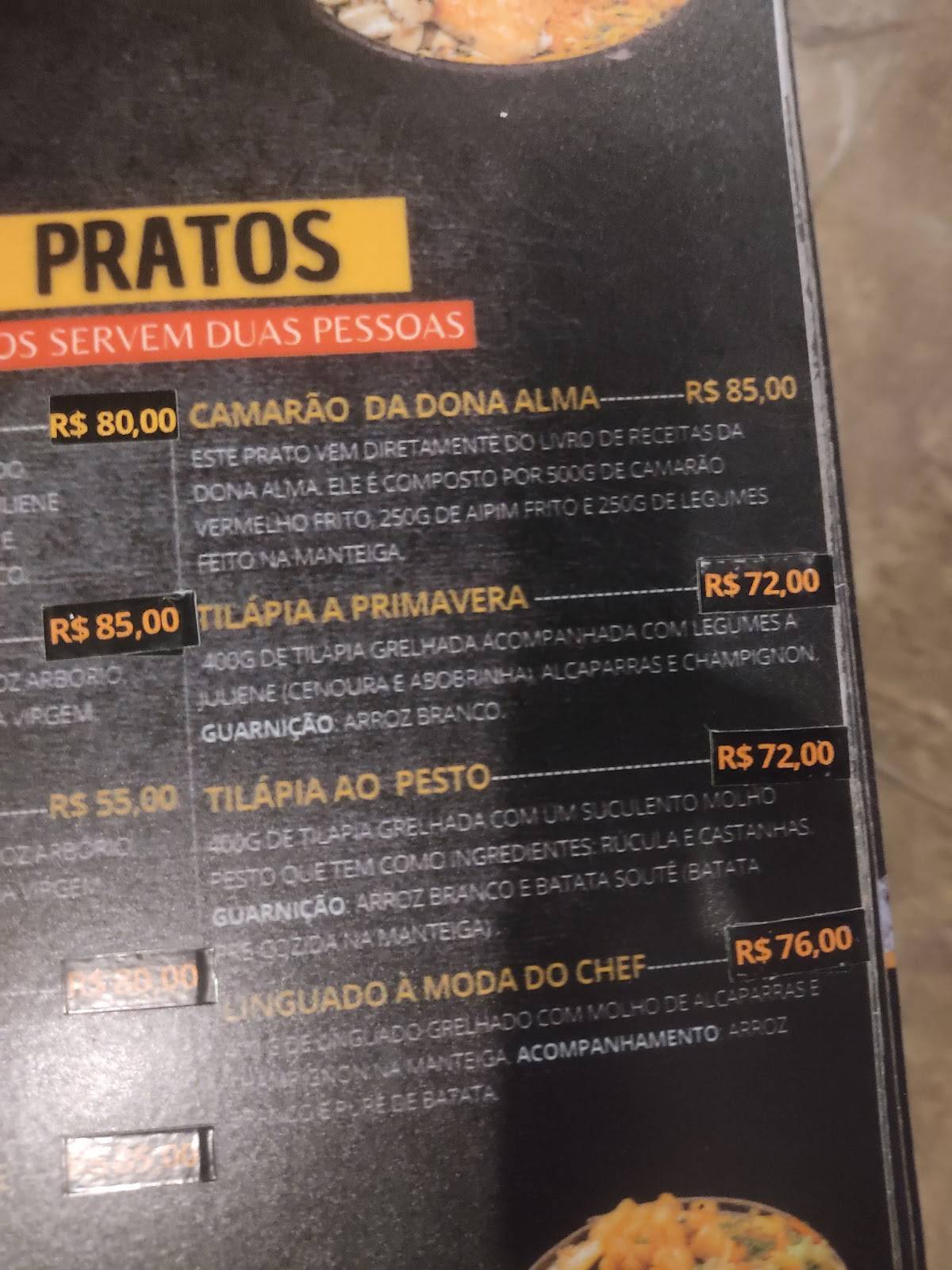 Restaurante O Capixaba cardápio