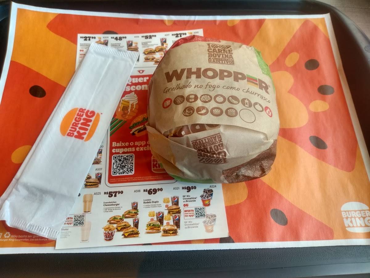 Burger King cardápio