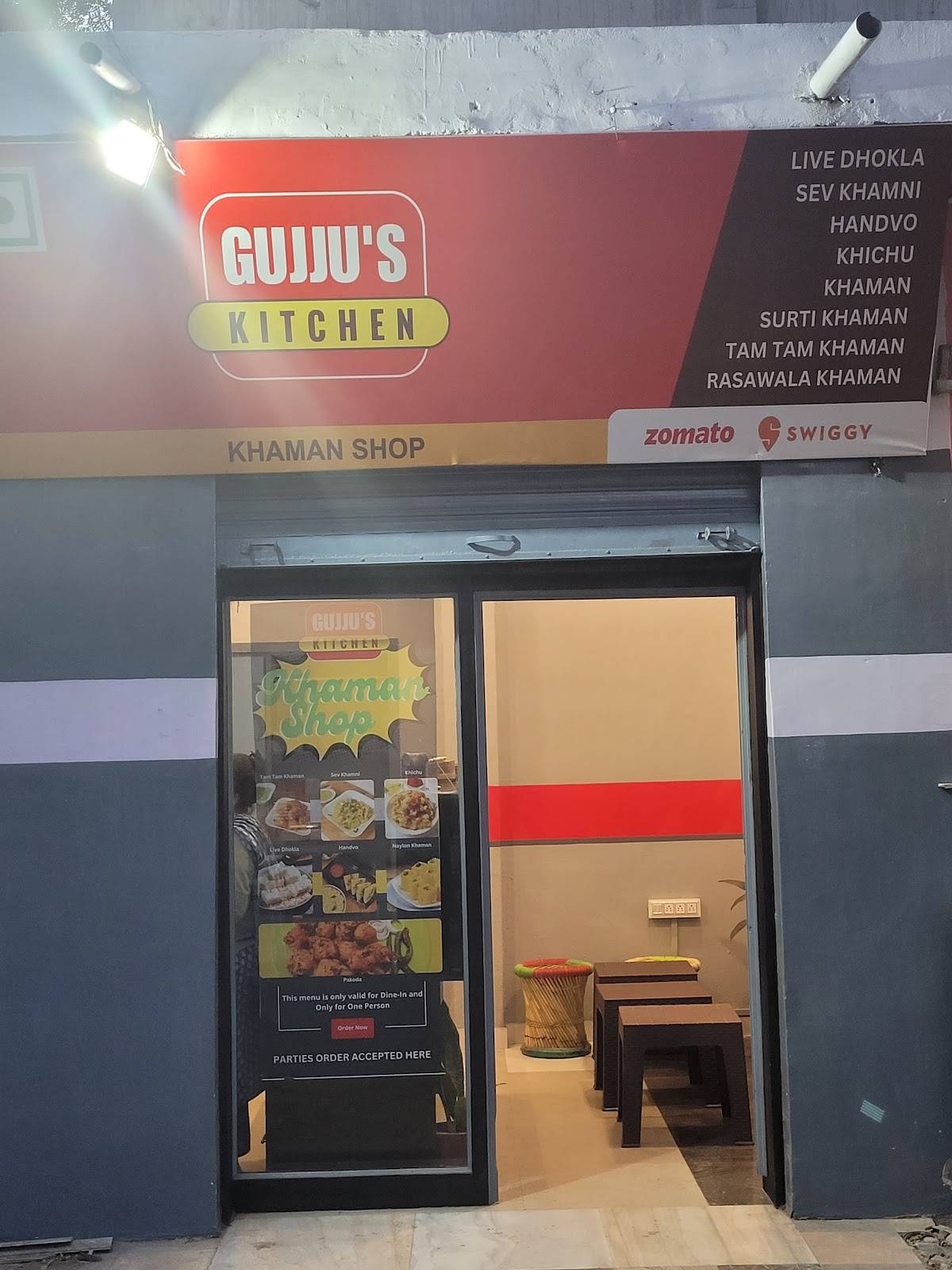 Gujju's Khaman Shop menu