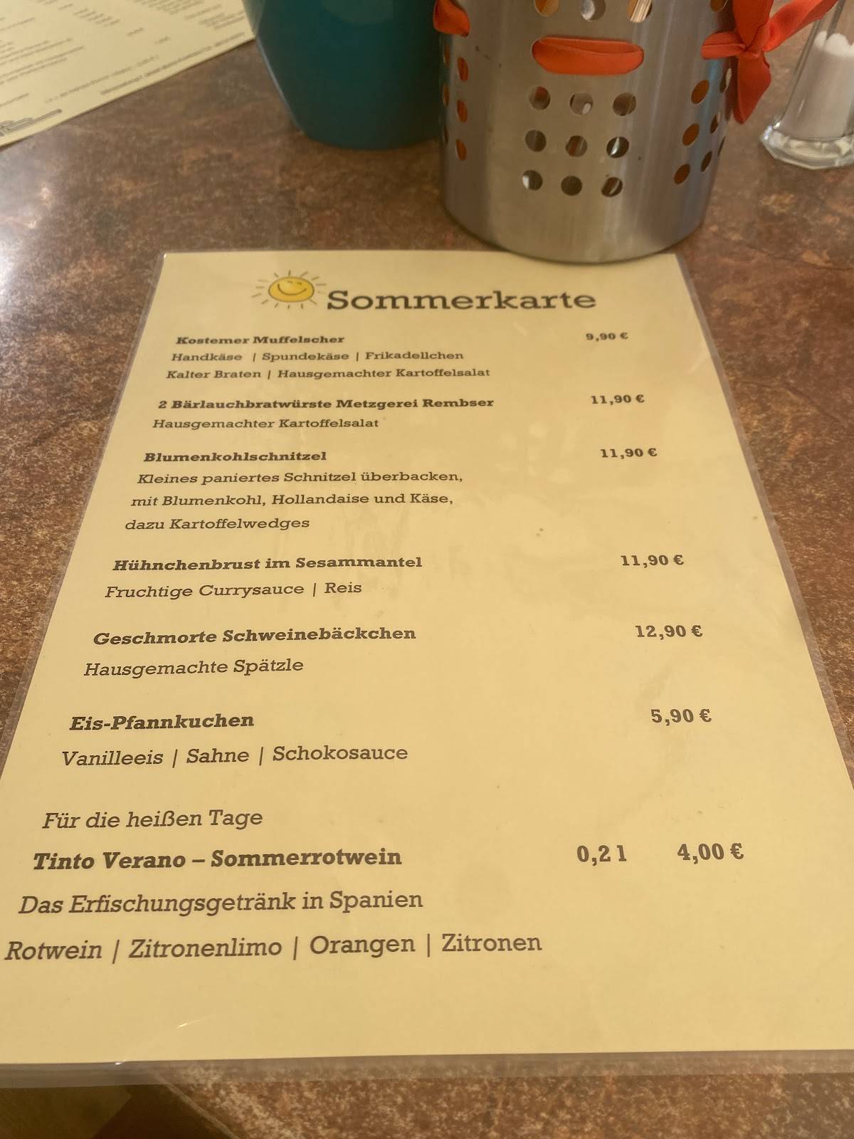 Speisekarte Von Gutsausschank Burkl Pub Bar Wiesbaden