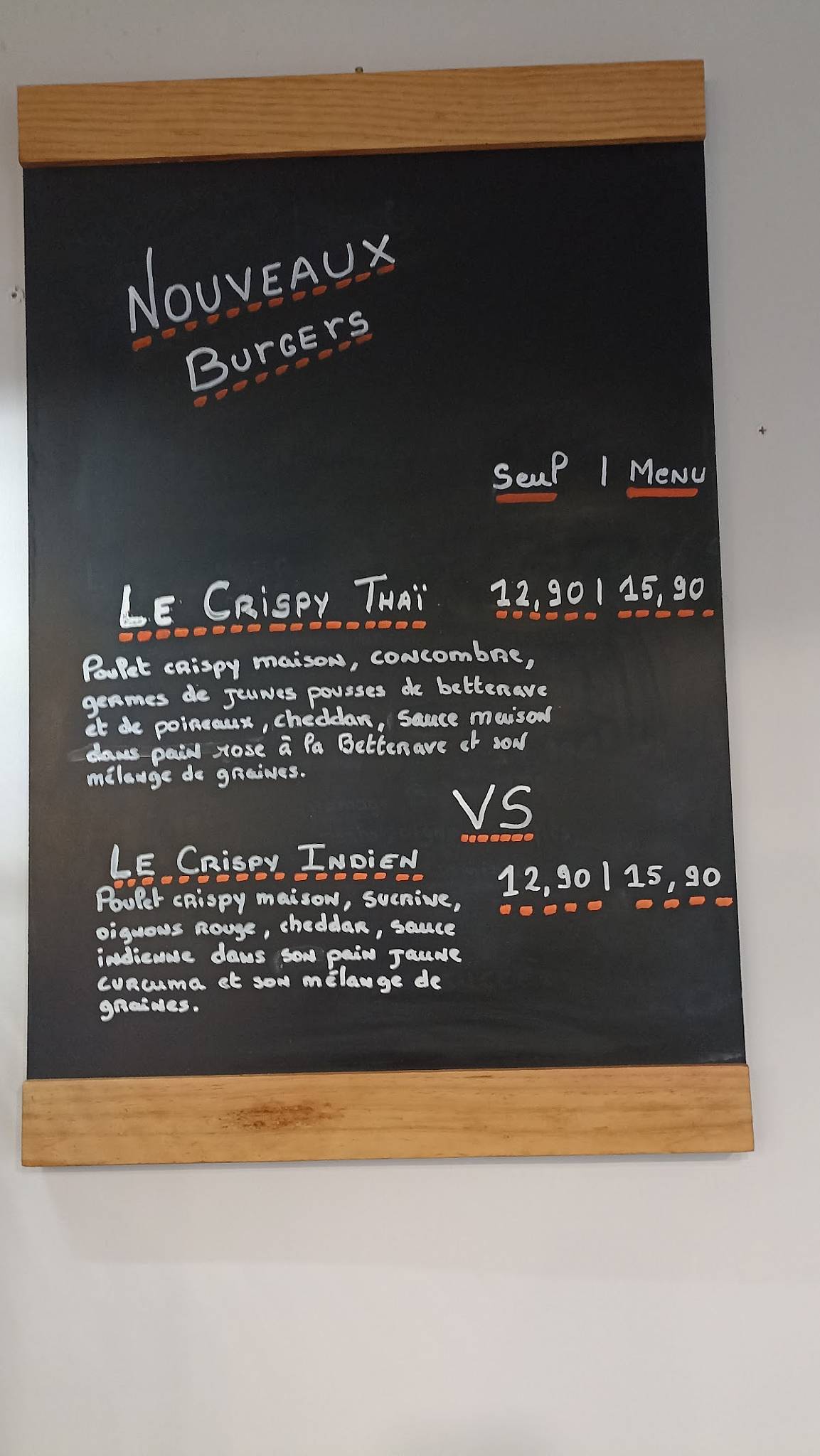 Menu de HD Original Hot Dog