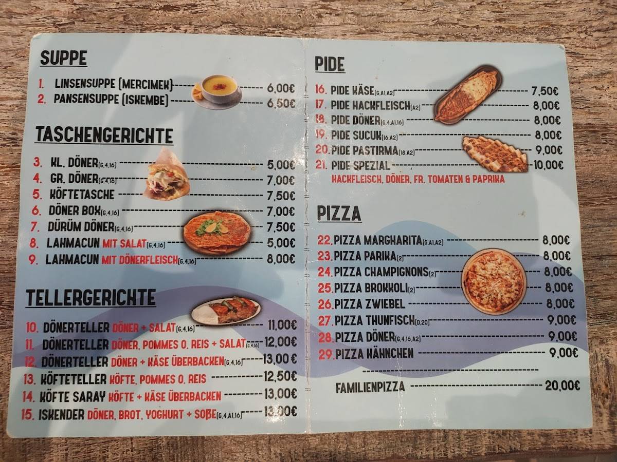 Speisekarte von Baba Döner restaurant, Hamm
