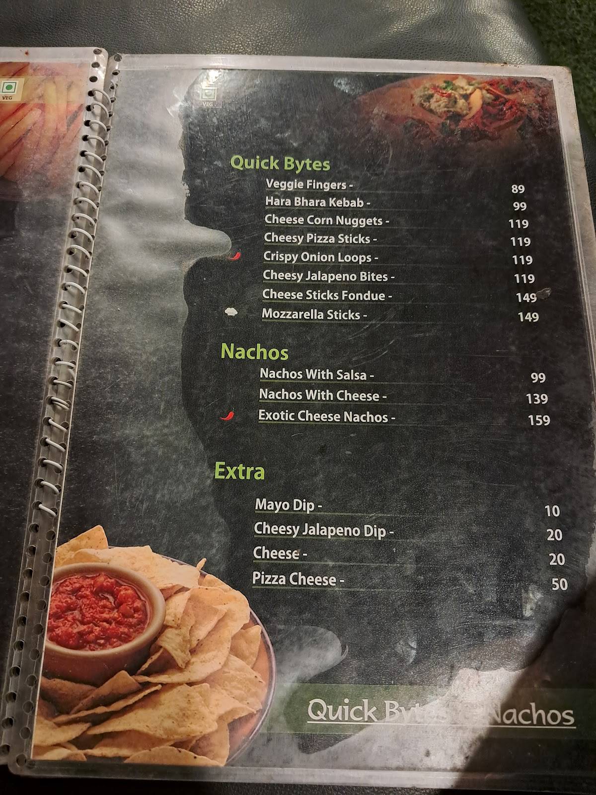 Hangout Rooftop Cafe menu