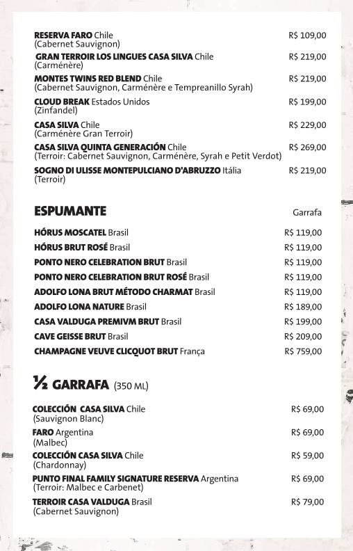 Hard Rock Cafe Porto Alegre cardápio